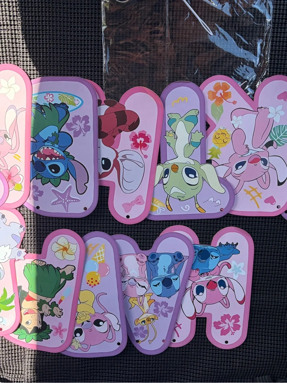 Disney Pink & Blue Stitch and Angel Birthday Party Pack
